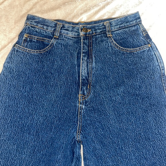 GITANO ORIGINAL VINTAGE JEANS HIGH WAIST DENIM SZ 12 DARK WASH MADE IN HONG KONG - Picture 5 of 17